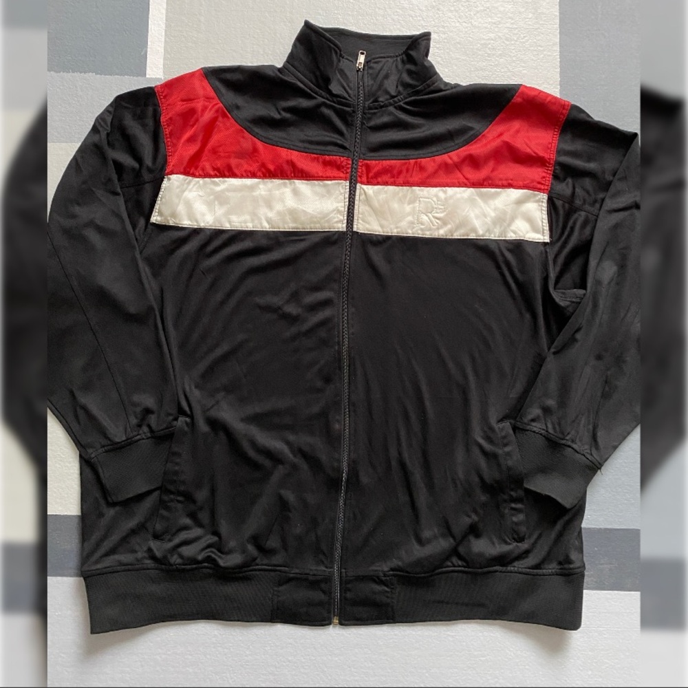 Rocawear Mens Black & Red ZIP Up